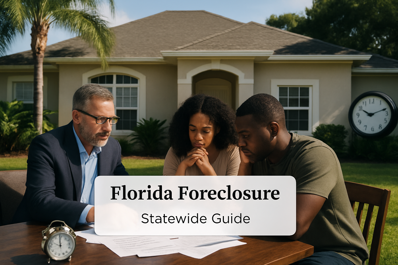 Foreclosure pressure seller story illustration
